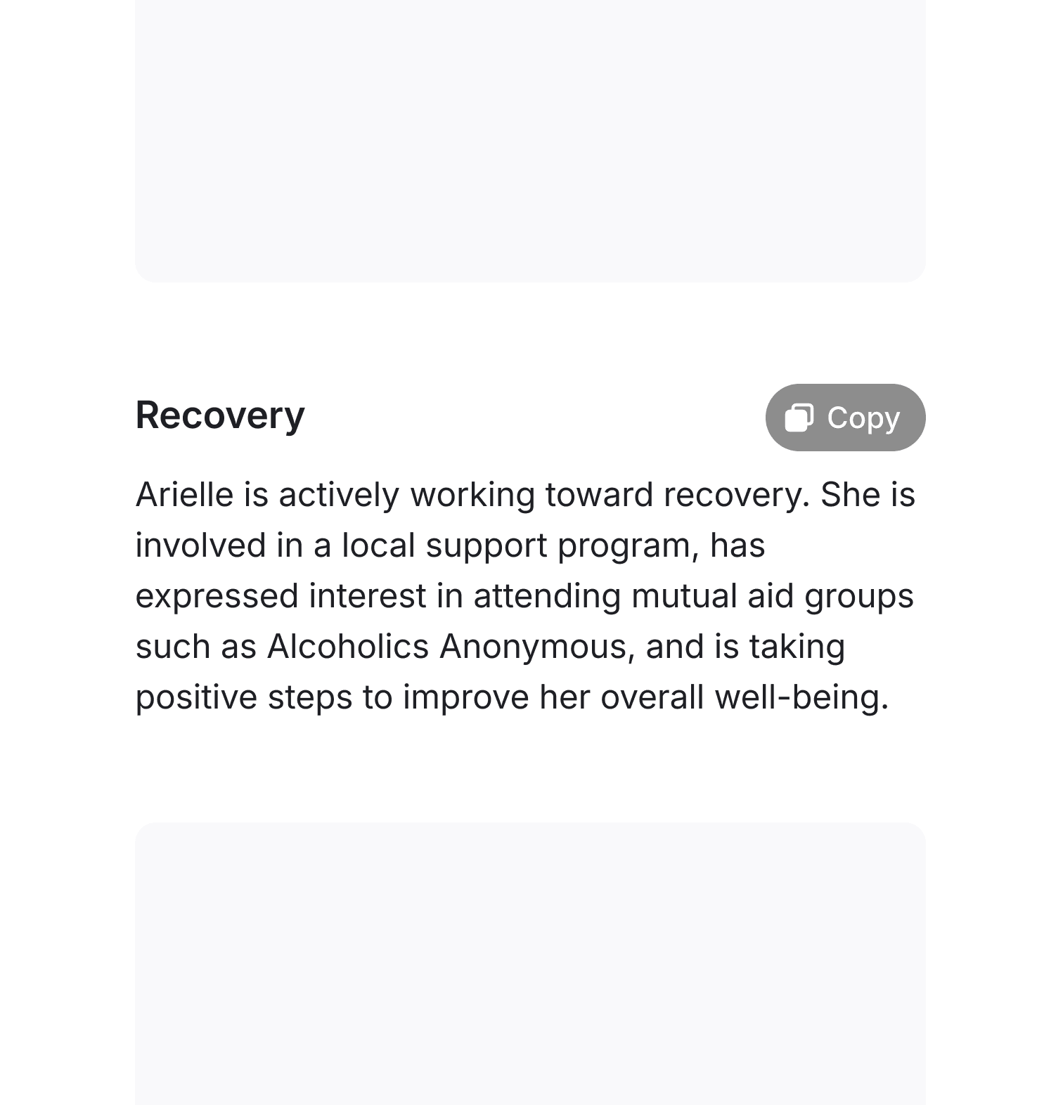 recovery