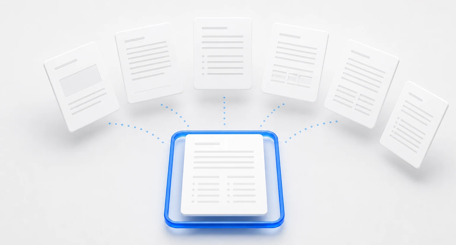 A structured note card selected from several clinical template layouts.