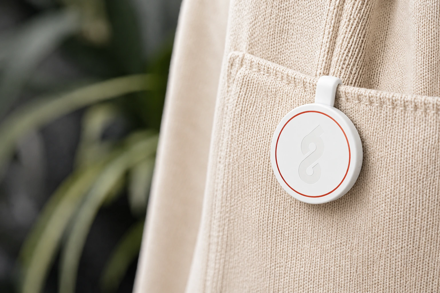 ChartScribe Pin clipped to a jacket during an extended work session.