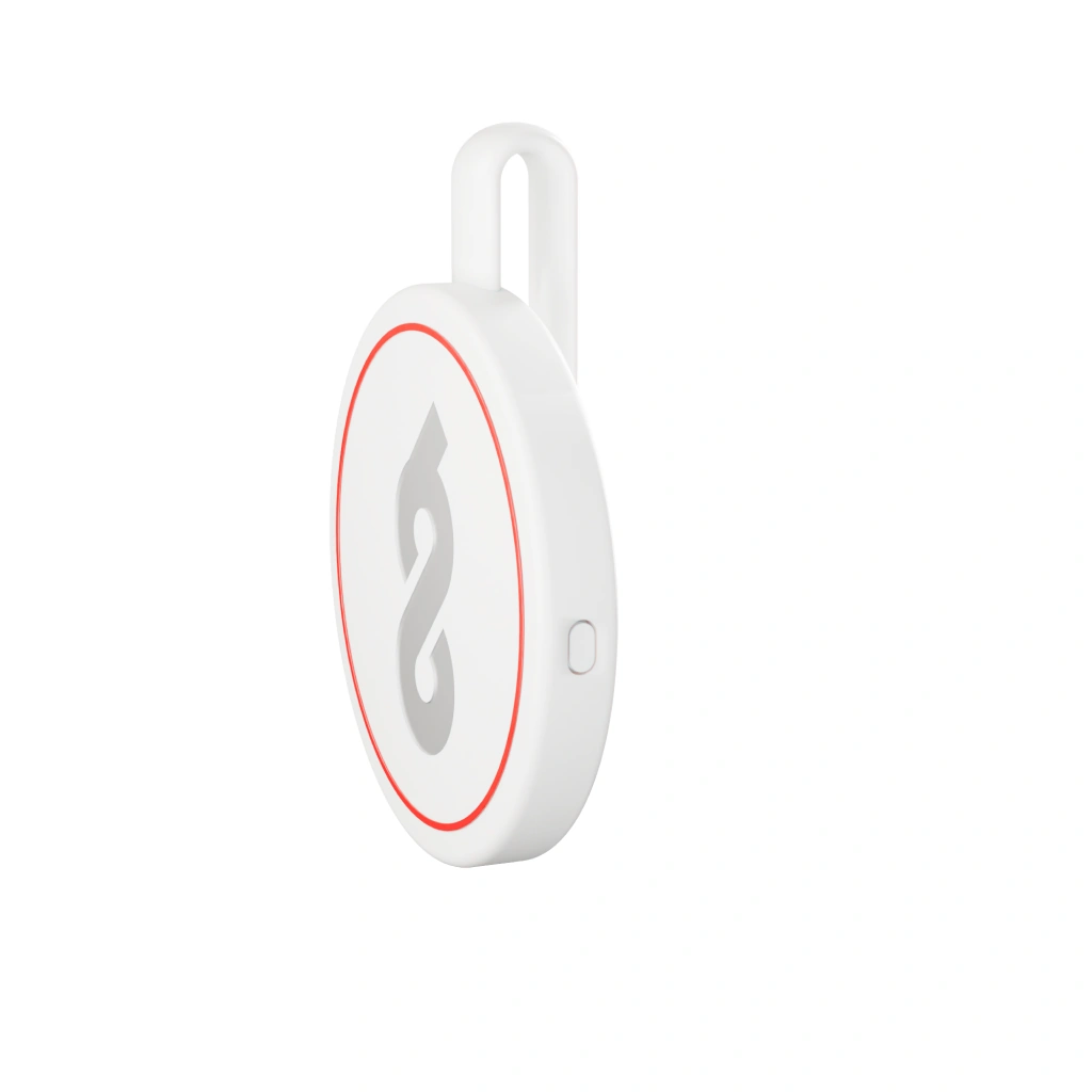 ChartScribe Pin shown from the side to illustrate its compact 35 millimeter size.